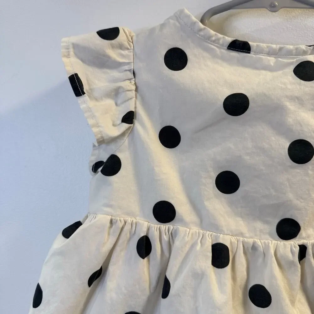 Baby Gap Girls Polka Dot Floral Dress Size 4T
